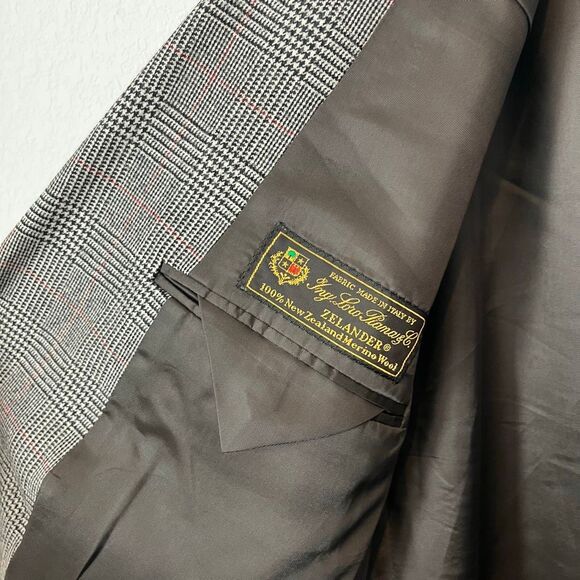 Brooks Brothers Vintage Y2k Plaid 2-Button Sports Coat Blazer Men's Size 46L - Picture 6 of 8